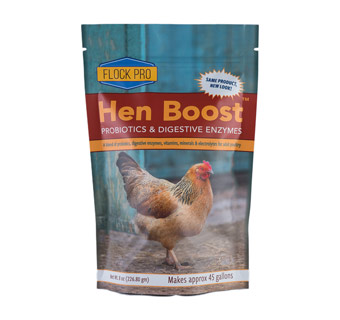 FLOCK PRO™ HEN BOOST™ PROBIOTIC SUPPLEMENT 1.12-1.17% SODIUM 8 OZ BAG
