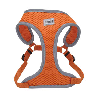 COMFORT SOFT® 06986 ADJ REFLECTIVE WRAP DOG HARNESS L 1 IN SUNSET ORANGE