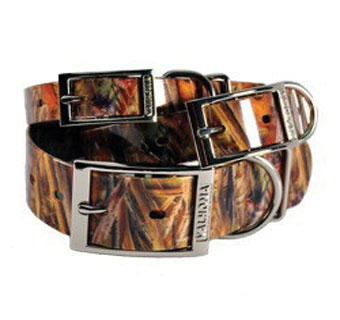 912 DOG COLLAR PLASTIC FALL CAMO (BROWN) 1 IN X 16 IN