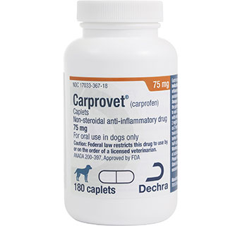 CARPROVET® (CARPROFEN) CAPLETS 75 MG 180/BOTTLE (RX)