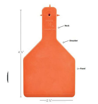 TEMPLE TAG® FASTOCKER™ BLANK TAG GREEN 50/PKG
