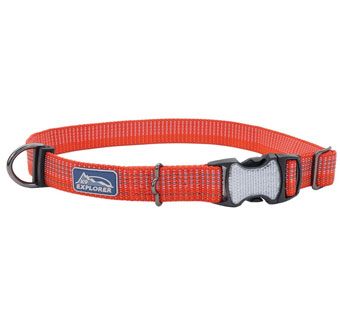 K9 EXPLORER® 36932 ADJUSTABLE BRTS REFLECTIVE COLLAR 12 - 18 IN X 1 IN CANYON