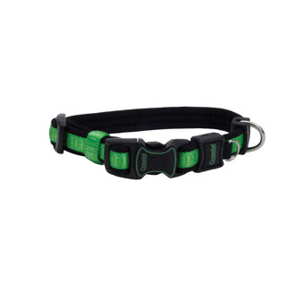 INSPIRE 15425 ADJUSTABLE DOG COLLAR 10 - 14 IN X 5/8 IN GREEN