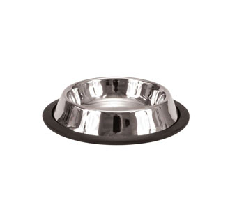 MASLOW™ NON-SKID NON-TIP CAT BOWL 3/4 IN 6 OZ STAINLESS STEEL