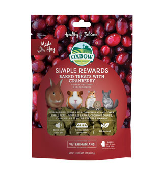 SIMPLE REWARDS BAKED TREATS WITH CRANBERRY 3 OZ BAG 1/PKG