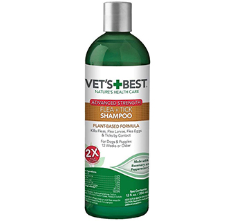VET'S BEST® ADVANCED STRENGTH FLEA AND TICK DOG SHAMPOO 12 OZ 1/PKG