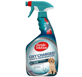 SIMPLE SOLUTION OXY CHARGED PET STAIN AND ODOR REMOVER 32 OZ 1/PKG
