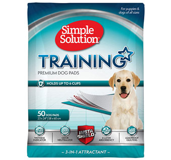SIMPLE SOLUTION DOG TRAINING PADS 23 IN X 24 IN 50/PKG
