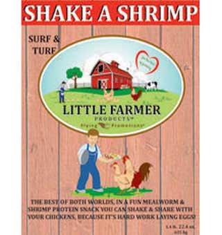 LITTLE FARMER SHAKE A SHRIMP TREAT 53 G PROTEIN 1.2 LB