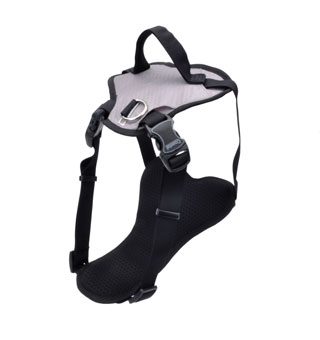 INSPIRE 15988 ADJ DOG HARNESS PLUSH PAD 1 IN X 26 - 38 IN GRAY