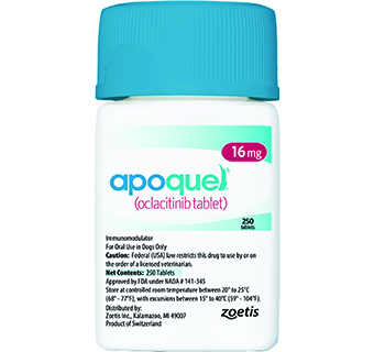 APOQUEL® (OCLACITINIB TABLET) 16 MG 250/BOTTLE (RX)