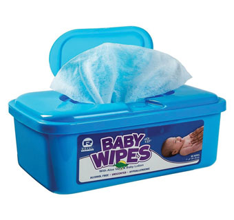 UNSCENTED BABY WIPES 10 IN X 5 IN 80/CRT