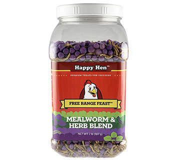 HAPPY HEN™ FREE RANGE FEAST™ MEALWORM & HERB BLEND 2 LB 1/PKG