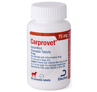 CARPROVET® (CARPROFEN) CHEWABLE TABLETS 75 MG 60/BOTTLE (RX)