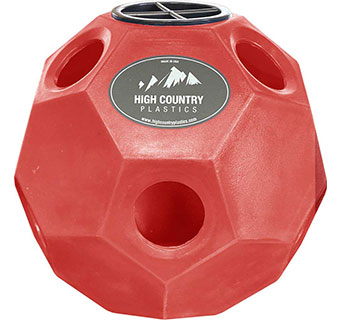 HAY PLAY HORSE FEEDER BALL RED 1/PKG