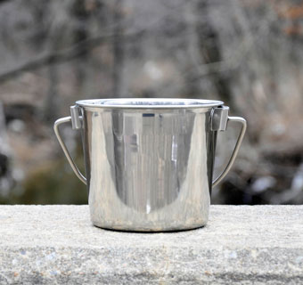 CLASSIC HEAVY-DUTY STANDARD PAIL STAINLESS STEEL 1 QT