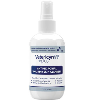 VETERICYN® PLUS VF ANTIMICROBIAL WOUND & SKIN CLEANSER 3 OZ 1/PKG