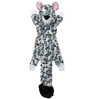 JOLLY PETS FAT TAIL DOG TOY SMALL 7 IN SNOW LEOPARD 1/PKG