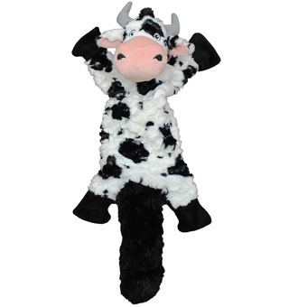 JOLLY PETS FAT TAIL DOG TOY SMALL 7 IN COW 1/PKG