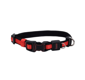 INSPIRE 15423 ADJUSTABLE DOG COLLAR 8 - 12 IN X 5/8 IN RED