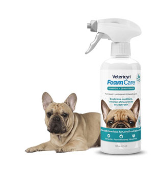 VETERICYN FOAMCARE® PET SHAMPOO AND CONDITIONER ALL COATS 16 OZ