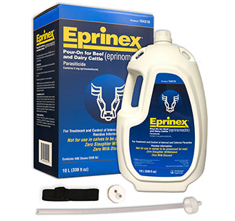 EPRINEX® (EPRINOMECTIN) POUR-ON PARASITICIDE BEEF & DAIRY CATTLE 10 LITER EA