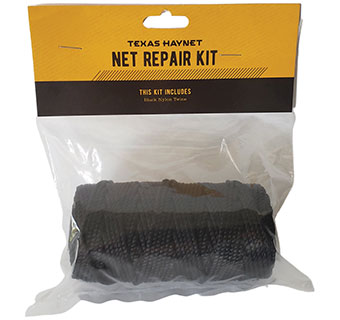 REPAIR KIT WITH NYLON TWINE AND MESH PATCHES AND INSTRUCTIONS