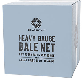 TEXAS HAYNET HEAVY GAUGE ROUND BALE NET FITS 6FT-9FT BALES 2.25 IN HOLES 1/PKG