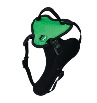INSPIRE 15988 ADJ DOG HARNESS PLUSH PAD 1 IN X 26 - 38 IN GREEN