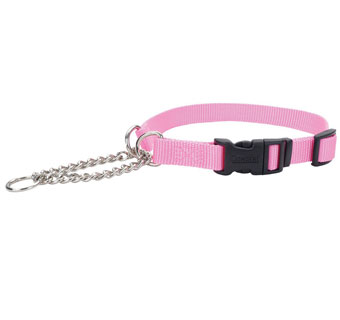 CHECK-CHOKE 66411 ADJ TRAINING DOG COLLAR 14 - 18 IN X 5/8 IN BRIGHT PINK