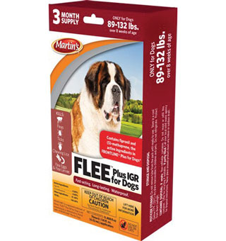 FLEE® PLUS IGR DOG SPOT-ON TREATMENT APPLICATOR 89-132 LB 3 DS