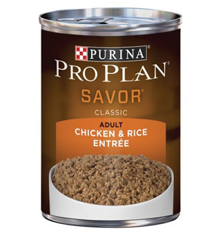 PURINA® PRO PLAN® SAVOR CLASSIC DOG FOOD CHICKEN/RICE 13 OZ 12/PKG
