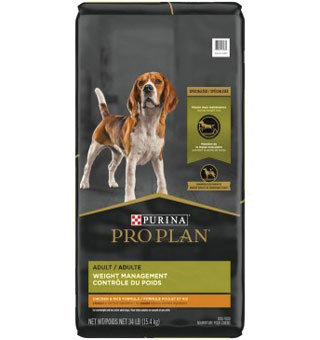 PURINA® PRO PLAN® SPECIALIZED WEIGHT MANAGEMENT DOG FOOD 25% PROTEIN 34 LB