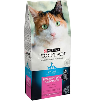 PURINA® PRO PLAN® SENSITIVE SKIN AND STOMACH CAT FOOD 40% PROTEIN 7 LB