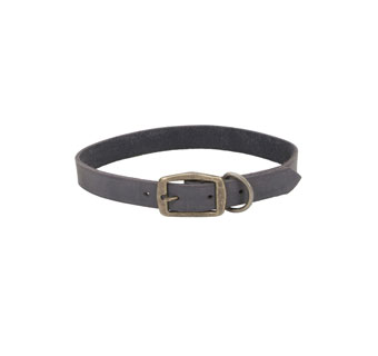 CIRCLE T® 03118 RUSTIC TOWN DOG COLLAR LEATHER 20 IN X 1 IN SLATE GRAY