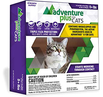 ADVENTURE™ PLUS FOR CATS FLEA PROTECTION  9 LB+ 4/PKG