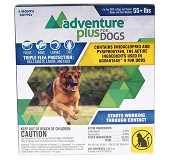 ADVENTURE™ PLUS FOR DOGS FLEA PROTECTION 55 LB+ 4/PKG