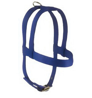 752 DOUBLE LAYER FITTED DOG HARNESS NYLON 1 IN X 30 IN BLUE