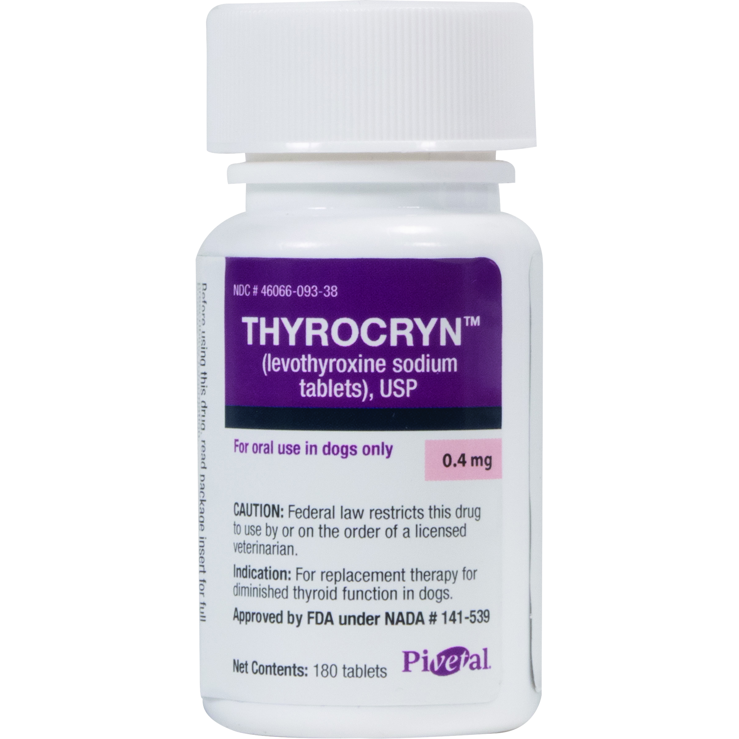 THYROCRYN™ (LEVOTHYROXINE SODIUM TABLETS) USP 0.4 MG 180/BOTTLE (RX)