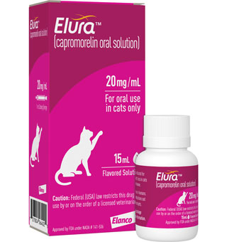 ELURA™ ORAL SOLUTION FOR CATS 20 MG/ML 15 ML 1/PKG (RX)