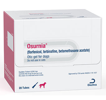 OSURNIA® OTIC GEL FOR DOGS 1 ML TUBE 20/PKG (RX)