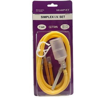 SHARPVET® SIMPLEX TAN I.V. SET W/ ASSORTED NEEDLES (INCLUDES MULTIPLE ITEMS)