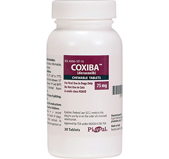 PIVETAL® COXIBA™ (DERACOXIB) CHEWABLE TABLETS 75 MG 30/BOTTLE (RX)