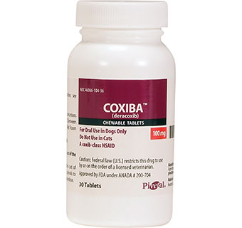 PIVETAL® COXIBA™ (DERACOXIB) CHEWABLE TABLETS 100 MG 30/BOTTLE (RX)