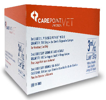 CAREPOINT™ PRECISION VET SYRINGES 3ML LUER SLIP 100/BOX