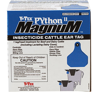 PYTHON® II MAGNUM™ INSECTICIDE CATTLE EAR TAGS 100/PKG