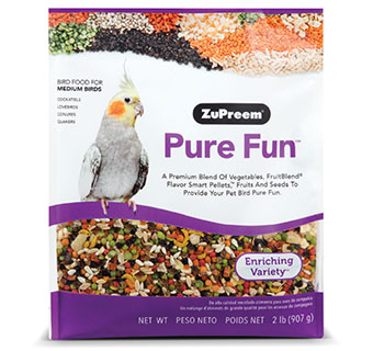 ZUPREEM® PURE FUN® BIRD FOOD FOR MEDIUM BIRDS 2LB 1/PKG