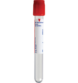 BD VACUTAINER® BLOOD COLLECTION TUBE 6 ML RED 100/PKG
