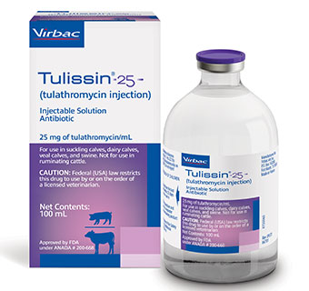TULISSIN® 25 TULATHROMYCIN INJECTION 25 MG INJECTABLE SOLUTION 100 ML 1/PKG