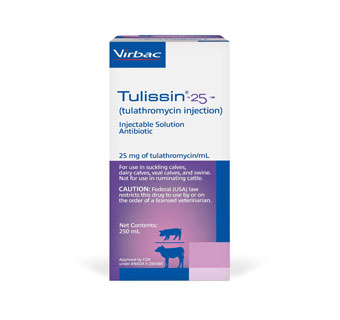 TULISSIN® 25 TULATHROMYCIN INJECTION 25 MG INJECTABLE SOLUTION 250 ML 1/PKG